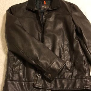 Dockers brown leather jacket